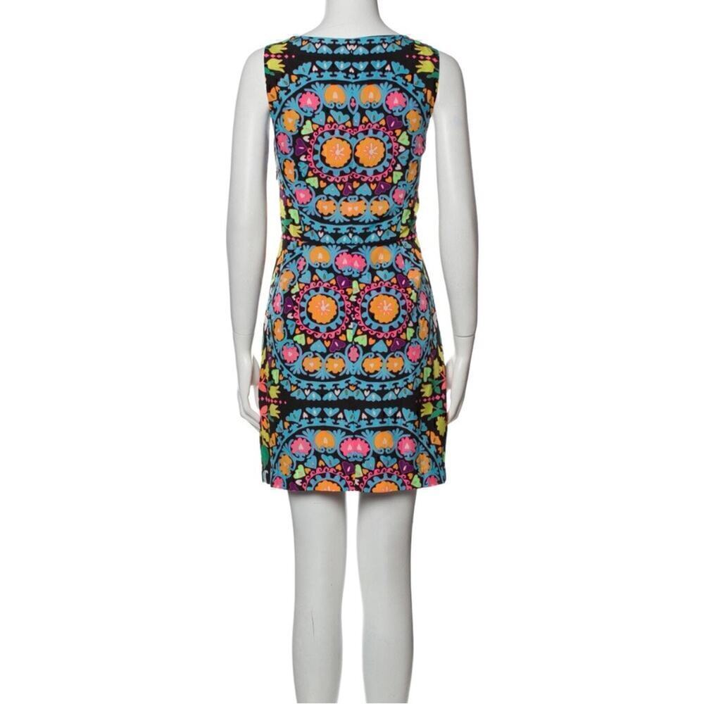 NWT Mara Hoffman Dress Size 8 Suzani Neon Geometric Print Cutout Colorful Beach - Picture 9 of 11